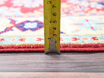 Red 2'1" x 6'0" Tribal Hand knotted Wool Rug - Sku: O086830