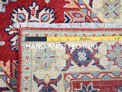 Red 2'1" x 6'0" Tribal Hand knotted Wool Rug - Sku: O086830