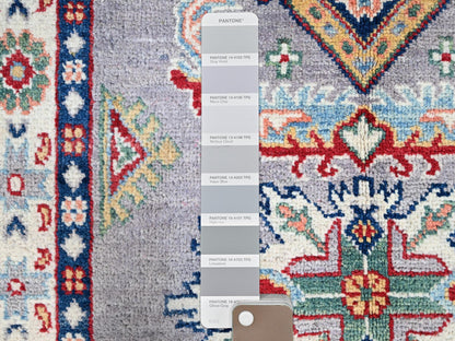 Grey 2'9" x 7'10" Tribal Hand knotted Wool Rug - Sku: O086839