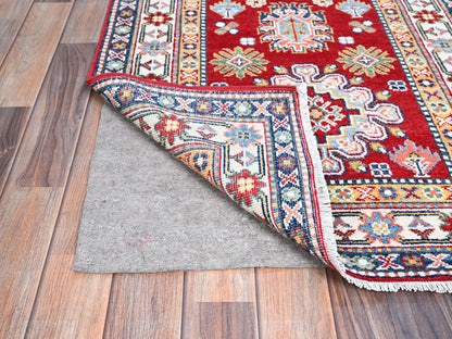 Red 2'9" x 6'6" Tribal Hand knotted Wool Rug - Sku: O086843