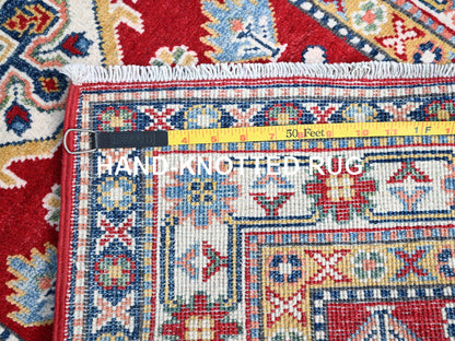 Red 2'9" x 6'6" Tribal Hand knotted Wool Rug - Sku: O086843