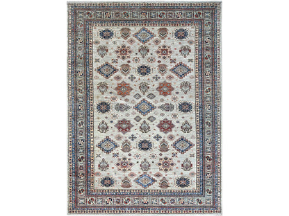 Grey 9'11" x 13'8" Tribal Hand knotted Wool Rug - Sku: O086886