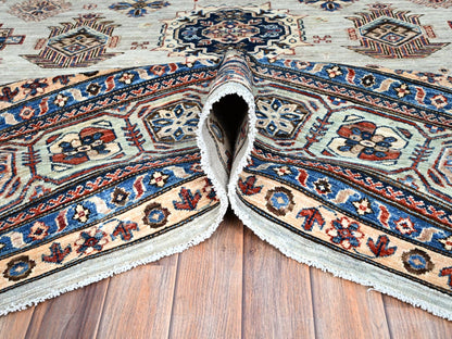 Grey 9'11" x 13'8" Tribal Hand knotted Wool Rug - Sku: O086886