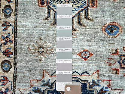 Grey 9'11" x 13'8" Tribal Hand knotted Wool Rug - Sku: O086886