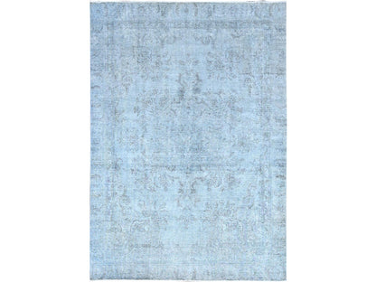 Tabriz Vintage hand-knotted wool rug in Blue, 7'10" x 9'9", SKU O086926