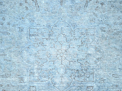 Tabriz Vintage hand-knotted wool rug in Blue, 7'10" x 9'9", SKU O086926