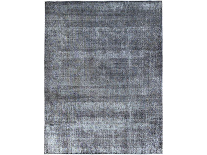 Grey 9'6" x 12'4" Vintage Hand knotted Wool Rug - Sku: O086931