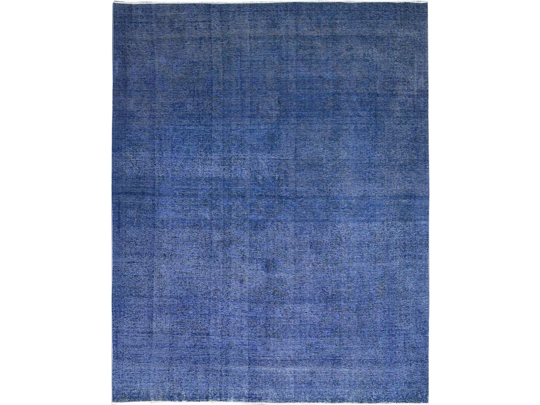 Tabriz Vintage hand-knotted wool rug in Overdyed, 9'11" x 12'7", SKU O086933