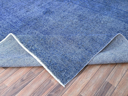 Overdyed 9'11" x 12'7" Vintage Hand knotted Wool Rug - Sku: O086933