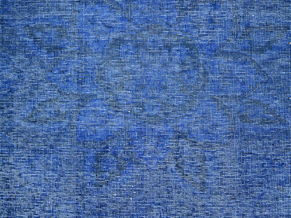 Overdyed 9'11" x 12'7" Vintage Hand knotted Wool Rug - Sku: O086933