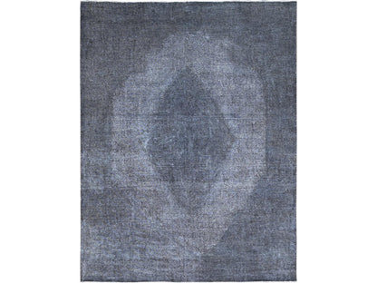Grey 9'9" x 12'7" Vintage Hand knotted Wool Rug - Sku: O086935