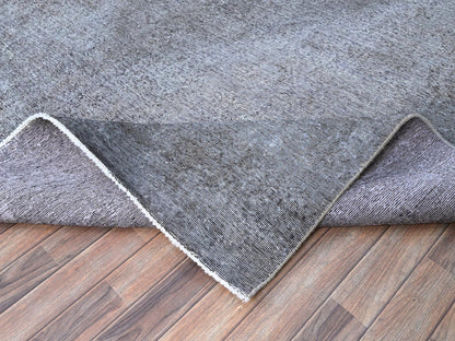 Grey 9'9" x 12'7" Vintage Hand knotted Wool Rug - Sku: O086935