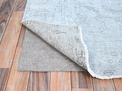Grey 5'11" x 8'10" Vintage Hand knotted Wool Rug - Sku: O086937
