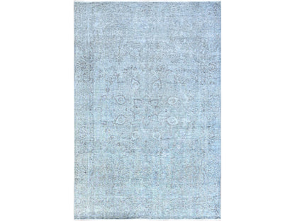 Tabriz Vintage hand-knotted wool rug in Blue, 6'0" x 8'9", SKU O086938