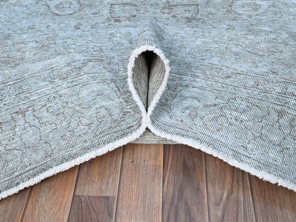 Tabriz Vintage hand-knotted wool rug in Blue, 6'0" x 8'9", SKU O086938