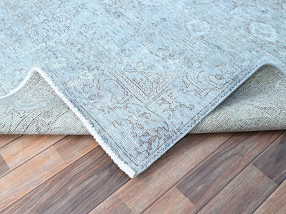 Tabriz Vintage hand-knotted wool rug in Blue, 6'0" x 8'9", SKU O086938