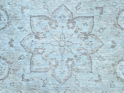 Tabriz Vintage hand-knotted wool rug in Blue, 6'0" x 8'9", SKU O086938
