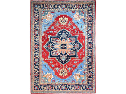 Red 12'0" x 17'2" Traditional Hand knotted Wool Rug - Sku: O086959