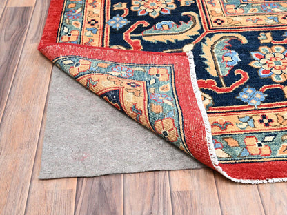 Red 12'0" x 17'2" Traditional Hand knotted Wool Rug - Sku: O086959
