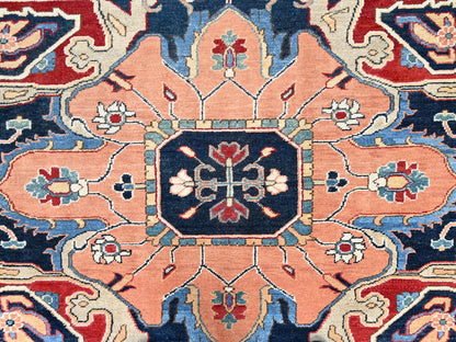 Heriz Traditional hand-knotted wool rug in Red, 12'0" x 17'2", SKU O086959