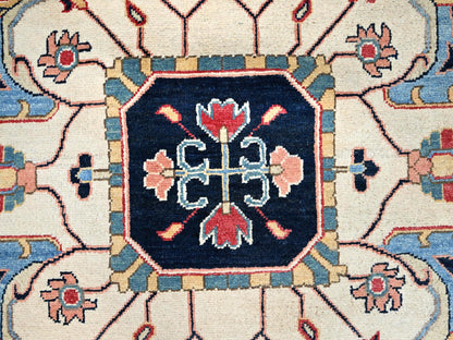 Red 12'1" x 15'9" Traditional Hand knotted Wool Rug - Sku: O086960