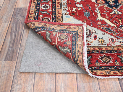 Grey 4'0" x 5'10" Traditional Hand knotted Wool Rug - Sku: O086967