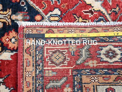 Grey 4'0" x 5'10" Traditional Hand knotted Wool Rug - Sku: O086967
