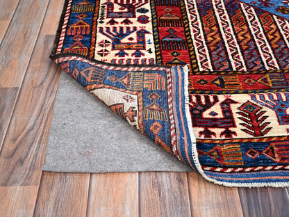 Tribal hand-knotted wool rug in Blue, 6'3" x 8'5", SKU O086978