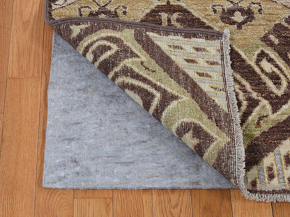 Brown 8'1" x 10'0" Tribal Hand knotted Wool Rug - Sku: O087007