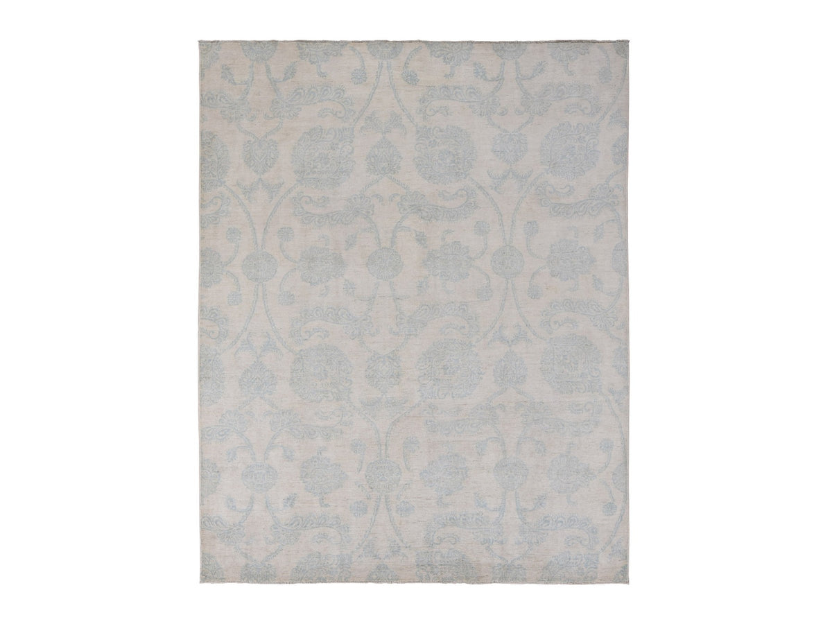 Oushak Oushak hand-knotted wool rug in Ivory, 8' x 10'1" — SKU O087009