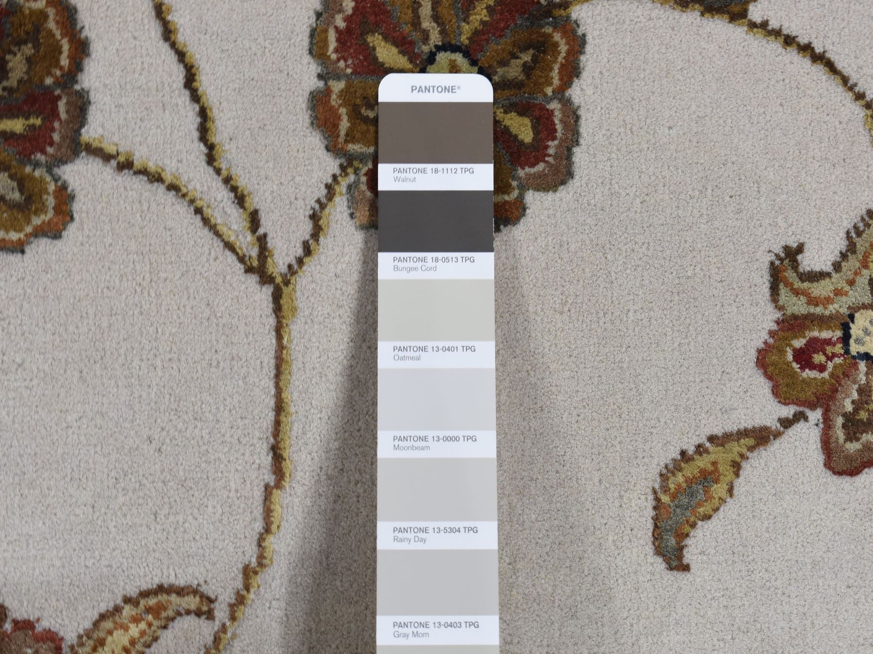 Rajasthan Rajasthan hand-knotted wool/silk rug in Gray, 6' x 9'2" — SKU O087017 (view 7)