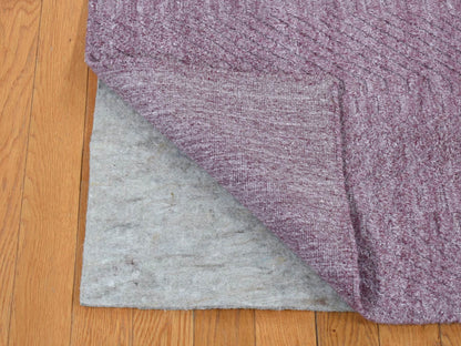 Modern / Contemporary hand-knotted wool rug in Purple, 8' x 10'1" — SKU O087020 (view 4)