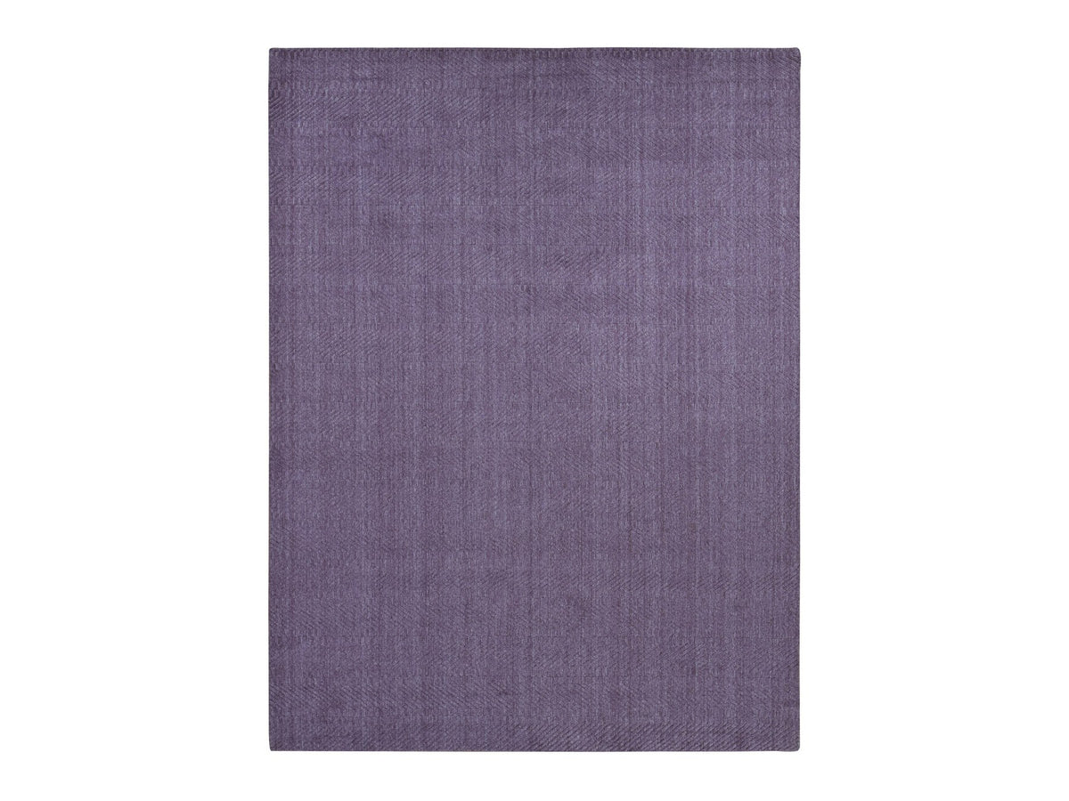 Modern / Contemporary hand-knotted wool rug in Purple, 8' x 10' — SKU O087031