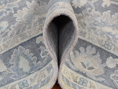 Oushak Oushak hand-knotted wool/silk rug in Gray, 8'1" x 10' — SKU O087037 (view 6)