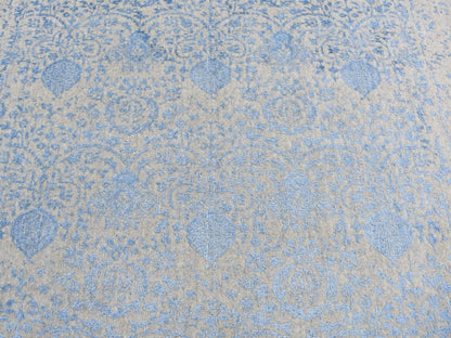 Modern / Contemporary hand-knotted wool rug in Blue, 7'10" x 9'9" — SKU O087058 (view 8)