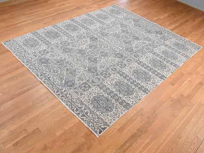 Mamluk Mamluk hand-knotted wool rug in Gray, 8'2" x 10'5" — SKU O087059 (view 3)