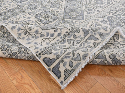 Mamluk Mamluk hand-knotted wool rug in Gray, 8'2" x 10'5" — SKU O087059 (view 5)