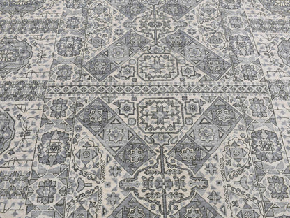 Mamluk Mamluk hand-knotted wool rug in Gray, 8'2" x 10'5" — SKU O087059 (view 8)