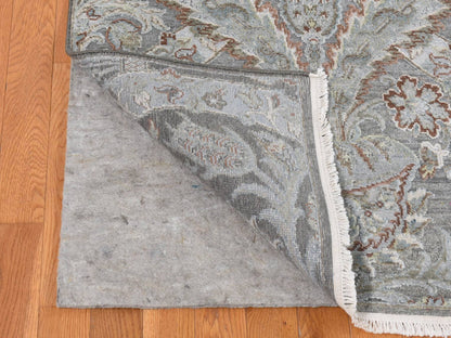 Oushak hand-knotted wool rug in Gray, 9' x 12'2" — SKU O087073 (view 4)