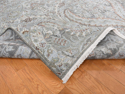Oushak hand-knotted wool rug in Gray, 9' x 12'2" — SKU O087073 (view 5)