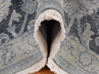 Oushak Oushak hand-knotted wool/silk rug in Gray, 9' x 11'8" — SKU O087076 (view 6)