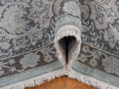 Oushak Oushak hand-knotted wool/silk rug in Gray, 9'1" x 12'5" — SKU O087093 (view 6)