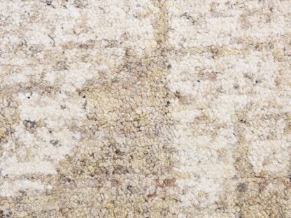 Brown 3'0" x 3'0" Modern / Contemporary Hand knotted Wool Rug - Sku: O087190