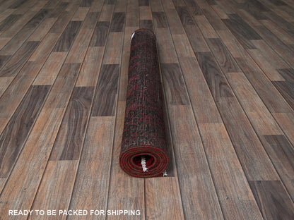 Baluch Vintage hand-knotted wool runner in Red, 3'3" x 6'8" — SKU O0871 (view 5)