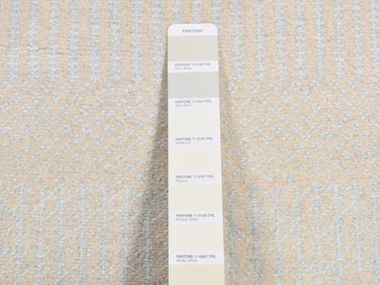 Gabbeh Modern / Contemporary hand-knotted wool/silk runner in Ivory, 2'7" x 8'4" — SKU O087233 (view 3)