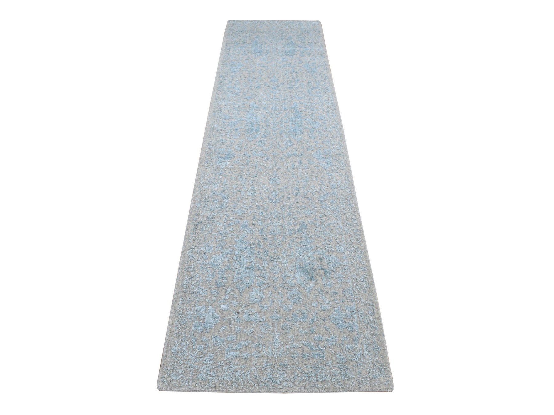 Beige 2'5" x 10'1" Wool / Silk Handloom Wool/Silk Rug - Sku: O087260