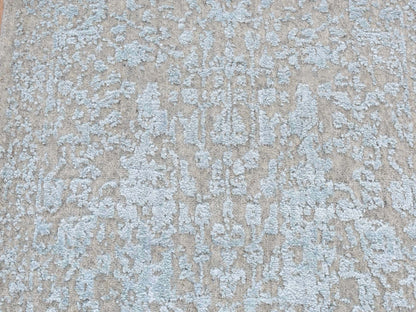 Beige 2'5" x 10'1" Wool and Silk Handloom Wool/Silk Rug - Sku: O087260
