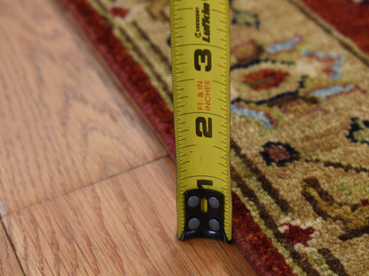 Heriz hand-knotted wool runner in Red & Gold, 2'9" x 9'9" — SKU O087275 (view 6)