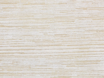 Modern / Contemporary hand-knotted wool/silk runner in Ivory, 2'5" x 8'3" — SKU O087293 (view 4)