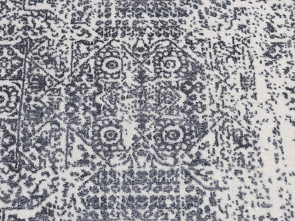 Mamluk Transitional hand-knotted wool/art silk runner in Gray, 2'5" x 7'9" — SKU O087295 (view 4)